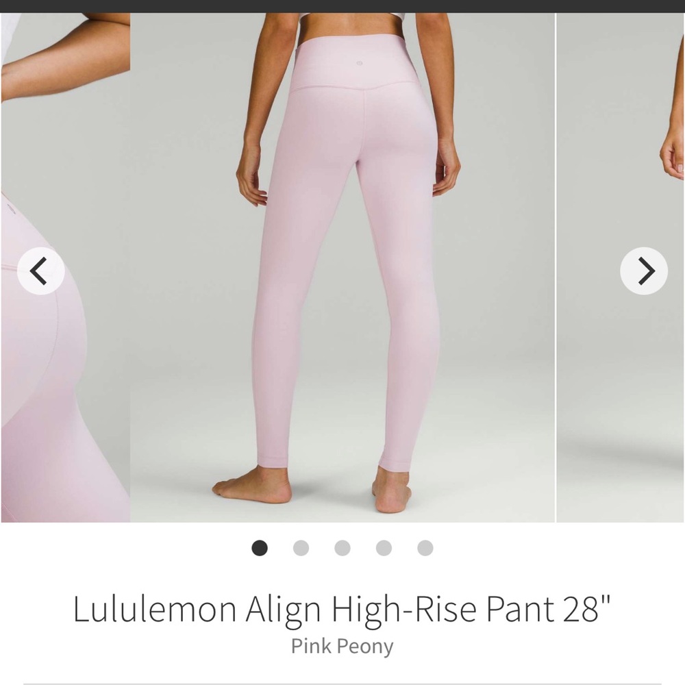 Lululemon Align High-Rise Pant 28" - Pink Peony